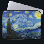 Housse Pour Ordinateur Portable La nuit étoilée, 1889 par Vincent van Gogh<br><div class="desc">La nuit étoilée,  1889 par Vincent van Gogh. Il représente la vue depuis la fenêtre est de sa chambre d'asile à Saint-Rémy-de-Provence,  juste avant le lever du soleil,  avec l'ajout d'un village imaginaire.</div>