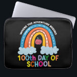 Housse Pour Ordinateur Portable Là où l'aventure commence 100e Jours plus intellig<br><div class="desc">Là où l'aventure commence 100e Jours Arc-en-ciel plus intelligent</div>