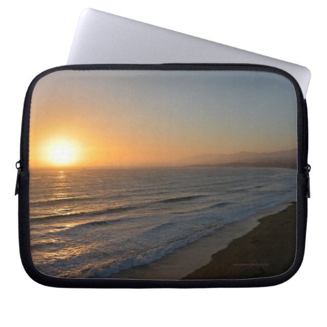 Housse Pour Ordinateur Portable La plage du soir (Devant)