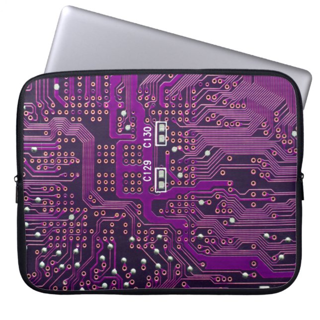 Housse Pour Ordinateur Portable La surface du circuit numérique,  (Devant)