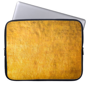Housse Pour Ordinateur Portable La surface en laiton en béton jaillit des murs de