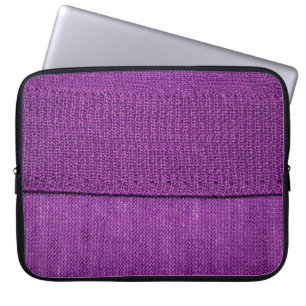 Housse Pour Ordinateur Portable la texture du tissu tricoté, un violet uni