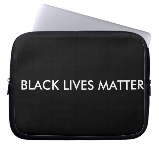 Housse Pour Ordinateur Portable La vie noire importe (Devant)