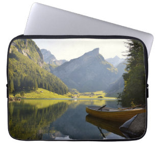 Housse Pour Ordinateur Portable Lac de montagne alpin en Suisse