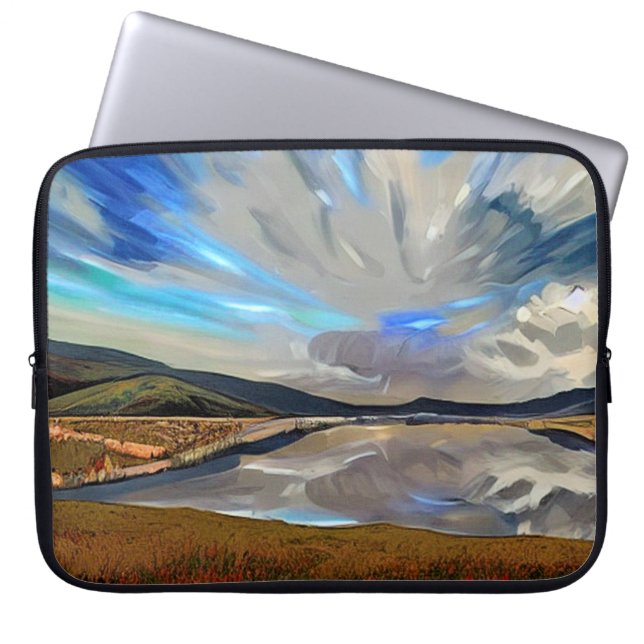 HOUSSE POUR ORDINATEUR PORTABLE LACS (Devant)