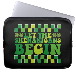 Housse Pour Ordinateur Portable Laissez les Shenanigans commencer Irish Groovy Rét