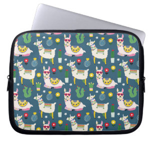 Housse Pour Ordinateur Portable Lamas dans le motif de lunettes de soleil