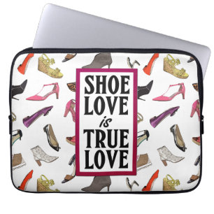 Housse Pour Ordinateur Portable L'amour de la chaussure est Véritable manchette d'