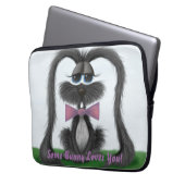 Housse Pour Ordinateur Portable Lapin adorable Lapin lapin (devant gauche)