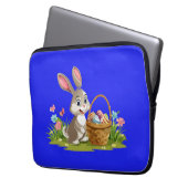 Housse Pour Ordinateur Portable lapin de Pâques (devant gauche)