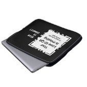 Housse Pour Ordinateur Portable Laptopschutzhülle - NOIR - QR - Collection PURE (Devant bas)