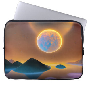 Housse Pour Ordinateur Portable L'art paysagère de la lune