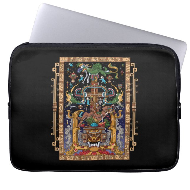 Housse Pour Ordinateur Portable L'astronaute maya King Pakal (Devant)