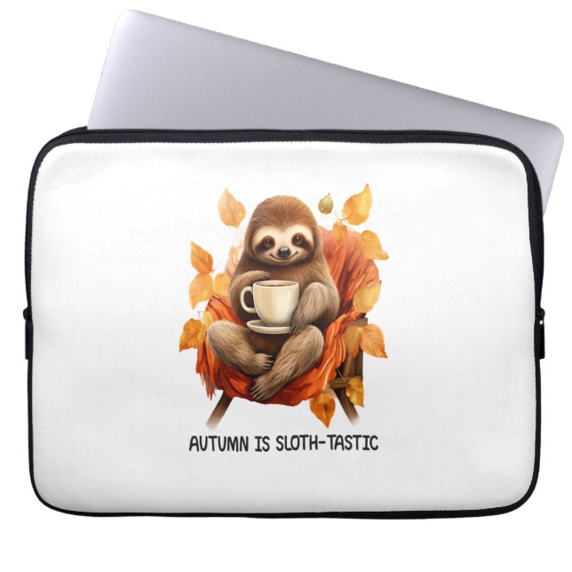 Housse Pour Ordinateur Portable L'automne, c'est Sloth Tastic (Devant)