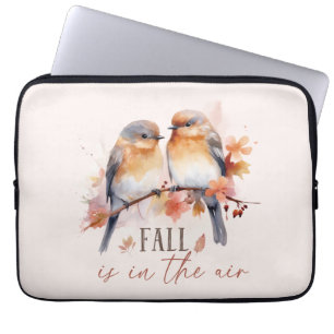Housse Pour Ordinateur Portable L'Automne Est Dans L'Air - Beaux Oiseaux Et Feuill