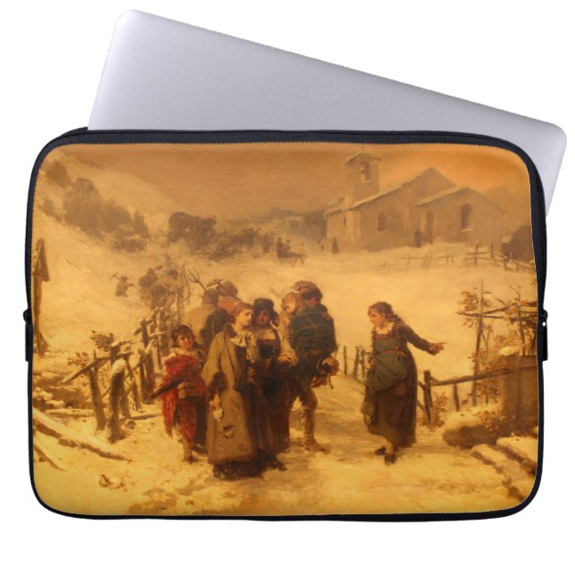 Housse Pour Ordinateur Portable L'avalanche (par Gerolamo Induno) (Devant)