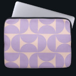 Housse Pour Ordinateur Portable Lavande Motif moderne du milieu du siècle<br><div class="desc">Retro Motif moderne du milieu du siècle - Formes géométriques Abstraites - Motif minimaliste en lavande / violet / lilas et beige.</div>