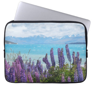 Housse Pour Ordinateur Portable lavande sur le rivage du lac