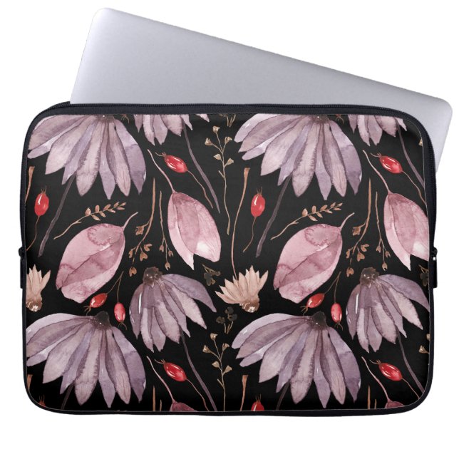 Housse Pour Ordinateur Portable Lavender Lotus Flowers Laptop Electronics Sleeve (Devant)