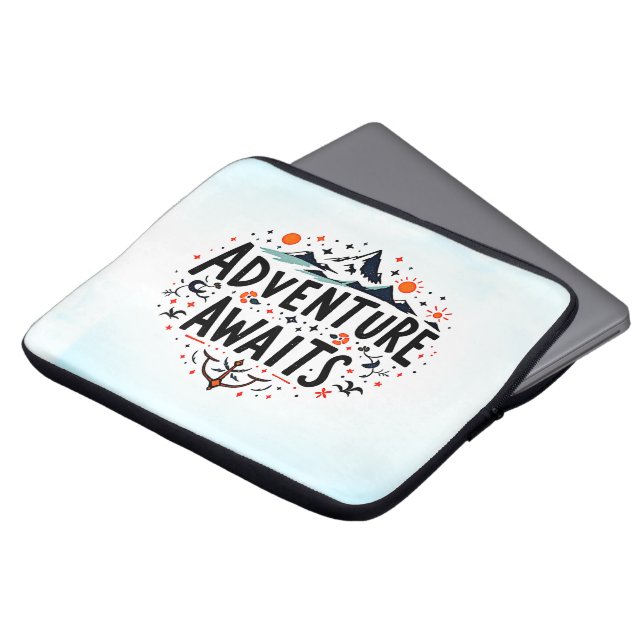 Housse Pour Ordinateur Portable L'aventure vous attend (Devant haut)