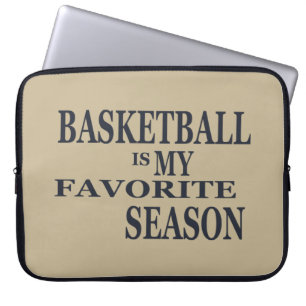 Housse Pour Ordinateur Portable le basket-ball est ma saison préférée