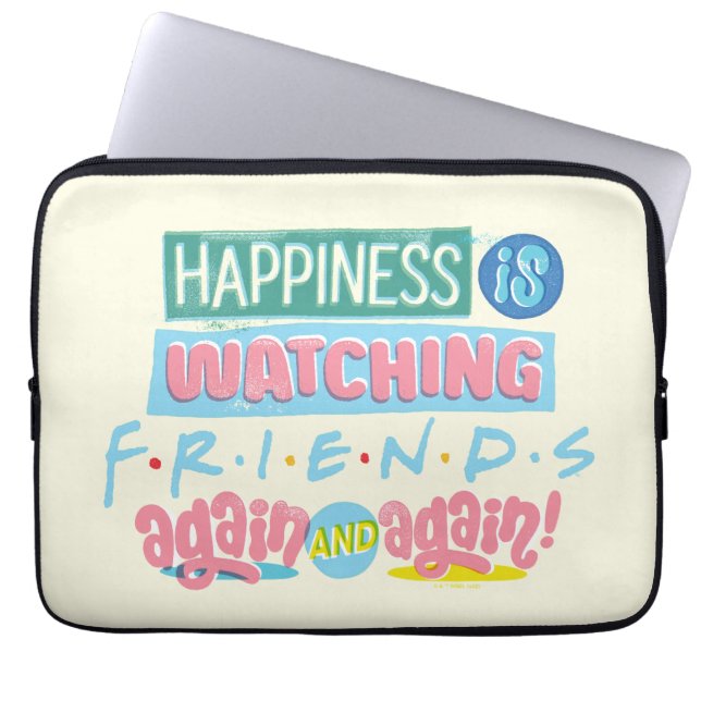 Housse Pour Ordinateur Portable Le bonheur est de regarder FRIENDS™ encore et enco (Devant)