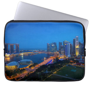 Housse Pour Ordinateur Portable Le centre-ville de Singapour la nuit
