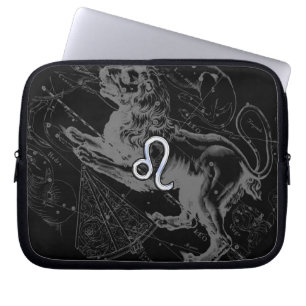 Housse Pour Ordinateur Portable Le chrome comme le zodiaque de Lion se connectent