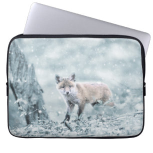 Housse Pour Ordinateur Portable Le club Fox dans la neige