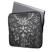 Housse Pour Ordinateur Portable Le Green Man par BurnsInHell (devant gauche)