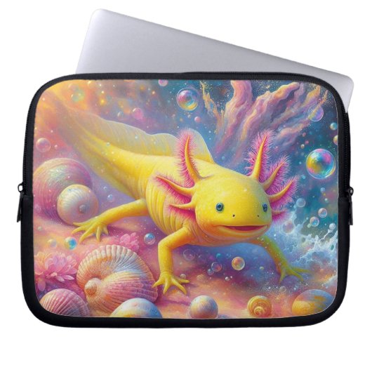 Housse Pour Ordinateur Portable Le joyeux Axolotl (Devant)
