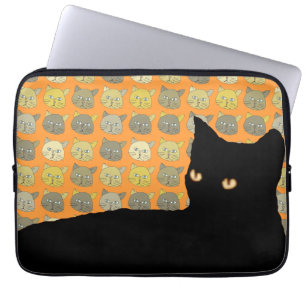 Housse Pour Ordinateur Portable le miow noir