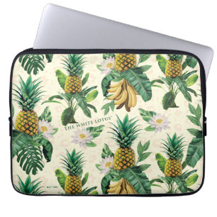 Housse Pour Ordinateur Portable Le Motif blanc Lotus Pineapple Paradise
