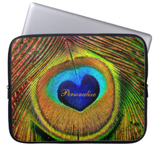 Housse Pour Ordinateur Portable Le paon fait varier le pas de l'oeil de l'amour