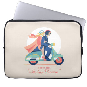 Housse Pour Ordinateur Portable Le rêve italien - Le Lotus Blanc