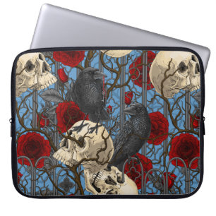 Housse Pour Ordinateur Portable Le secret de Raven. Illustration gothique sombre e