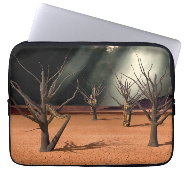 Housse Pour Ordinateur Portable Le Son du Silence (Devant)