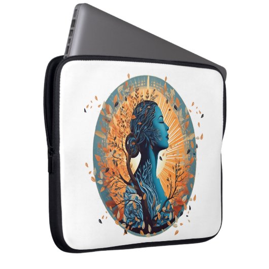 Housse Pour Ordinateur Portable Le souffle - L'essence de la vie (Devant droit)