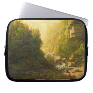 Housse Pour Ordinateur Portable Le torrent de montagne, c.1820-30 (huile sur la