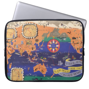 Housse Pour Ordinateur Portable Le Tour du Monde