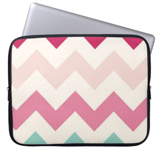 Housse Pour Ordinateur Portable Le zigzag en pastel de chevron barre le motif de