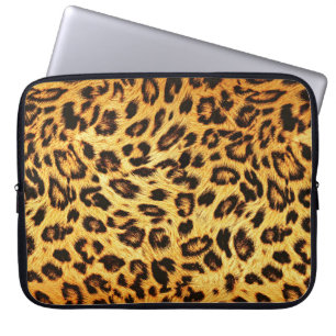 Housse Pour Ordinateur Portable Leopard tendance : Motif de design de peau.