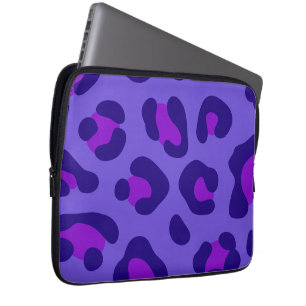 Housse Pour Ordinateur Portable "Leopard violet électrique"