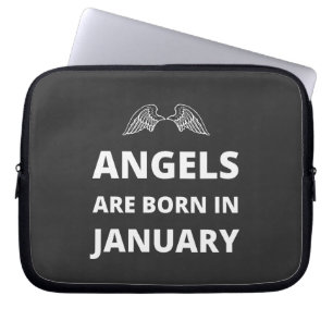 Housse Pour Ordinateur Portable Les anges naissent en janvier