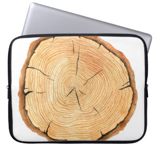 Housse Pour Ordinateur Portable Les anneaux de la nature : Triomphe de la texture 