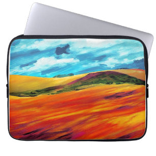 Housse Pour Ordinateur Portable Les collines rouges jaunes