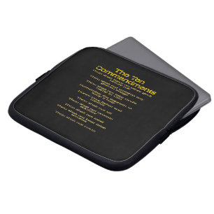 Housse Pour Ordinateur Portable Les dix commandements 01