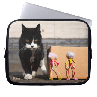 Housse Pour Ordinateur Portable Les Fubby se cachent pour le chat Ping.