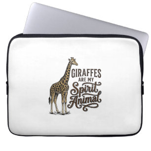 Housse Pour Ordinateur Portable Les girafes sont mon animal spirituel conception d