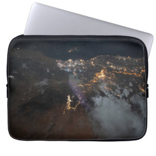 Housse Pour Ordinateur Portable Les Lumières De La Ville De Jazan Et De Ses Banlie